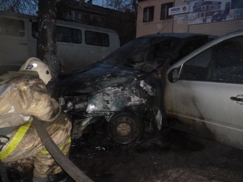 возгорание авто